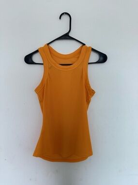 Sleeveless Ribbed Tank Top in Mustard